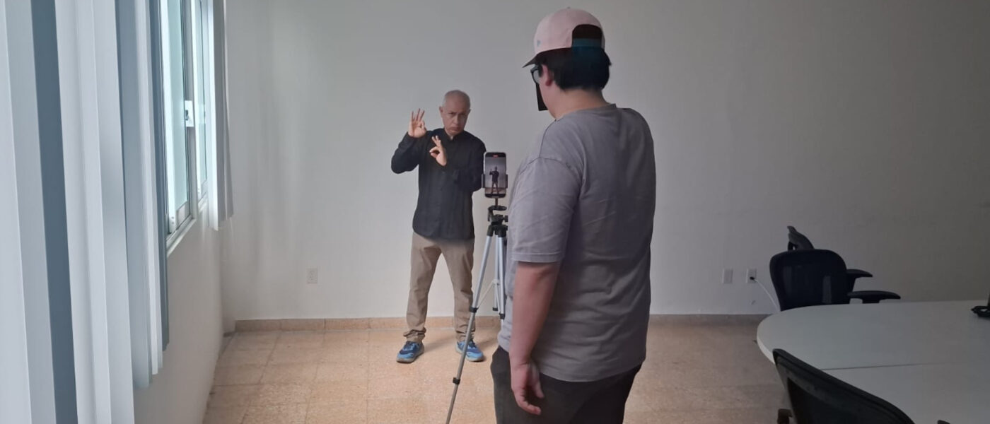 Proceso de Grabación de los Videos: Decálogos de las y los Pacientes y las y los Profesionales de la Salud en Lengua de Señas Mexicana (LSM).
