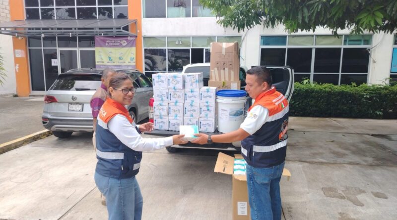 SE SOLIDARIZA LA DIRECCIÓN DE PROTECCIÓN CONTRA RIESGOS SANITARIOS POR ESTRAGOS CAUSADOS POR HURACÁN ERICK