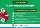Día internacional de concientización sobre la mordedura de serpiente 19 de septiembre