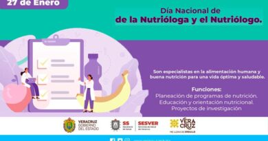 27 de enero | Día de la Nutrióloga y el Nutriólogo.