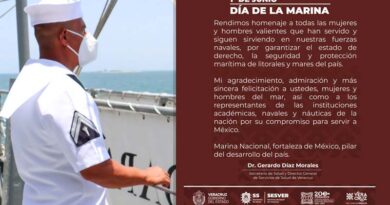 MarinaNacional, fortaleza de México, pilar del desarrollo del país.
