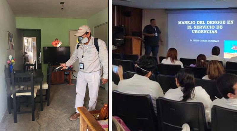 En el Hospital de Alta Especialidad de Veracruz, impartimos el curso “Diagnóstico y Manejo del Dengue”.
