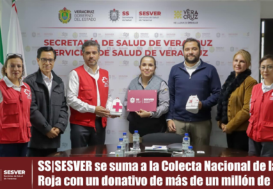 #BOLETÍN || SS|SESVER se suma a la Colecta Nacional de la Cruz Roja con un donativo de más de un millón de pesos