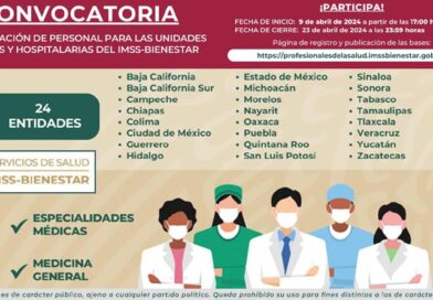 Contratación de personal para las Unidades Médicas y Hospitalarias del IMSS-BIENESTAR