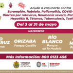 Campaña el “Gran Vacunatón», Puerto de Veracruz, Orizaba, Río Blanco y Ciudad Mendoza