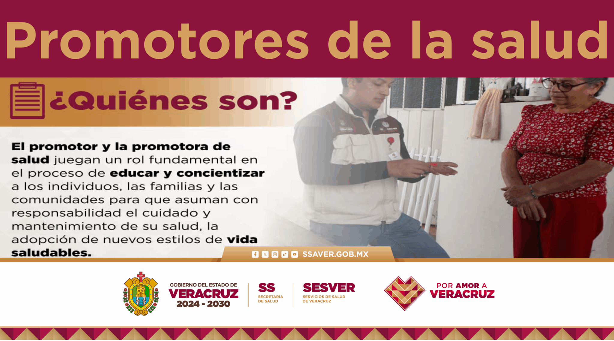 El trabajo de las y los promotores de salud es esencial para fortalecer