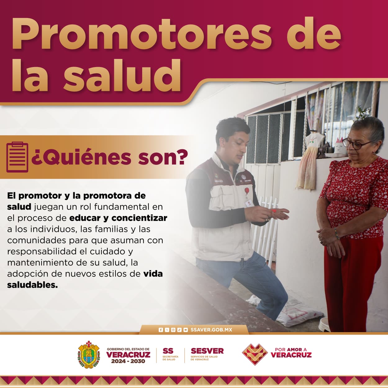 El trabajo de las y los promotores de salud es esencial para fortalecer